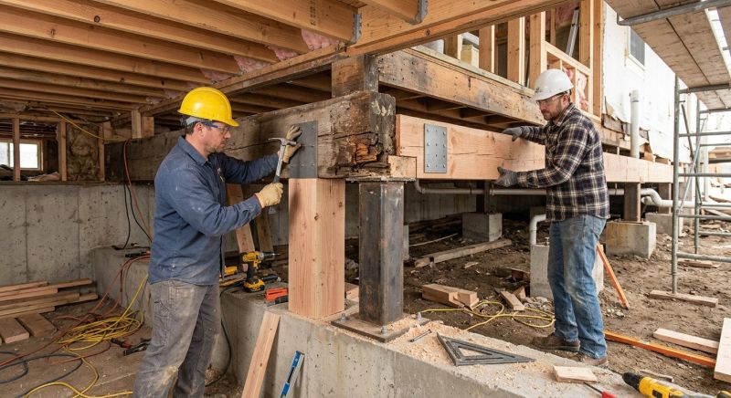 Basement Beam Repair in Wilmington, NC